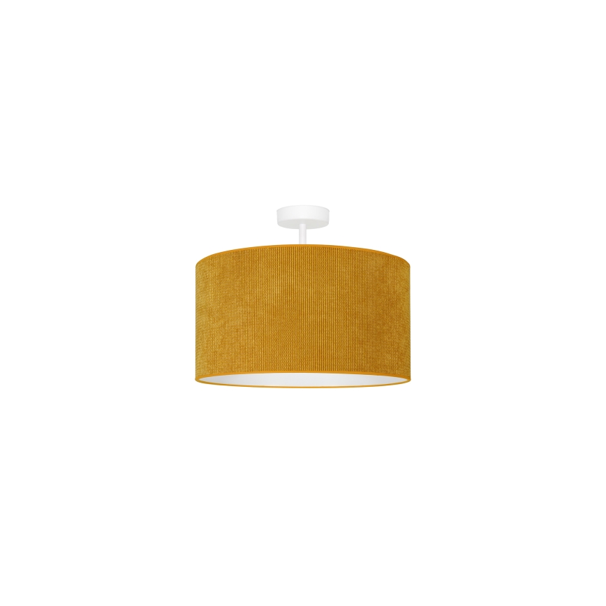 Duolla - Πλαφονιέρα οροφής CORDUROY 1xE27/15W/230V διάμετρος 40 cm κίτρινο