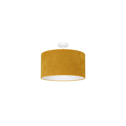 Duolla - Πλαφονιέρα οροφής CORDUROY 1xE27/15W/230V διάμετρος 40 cm κίτρινο