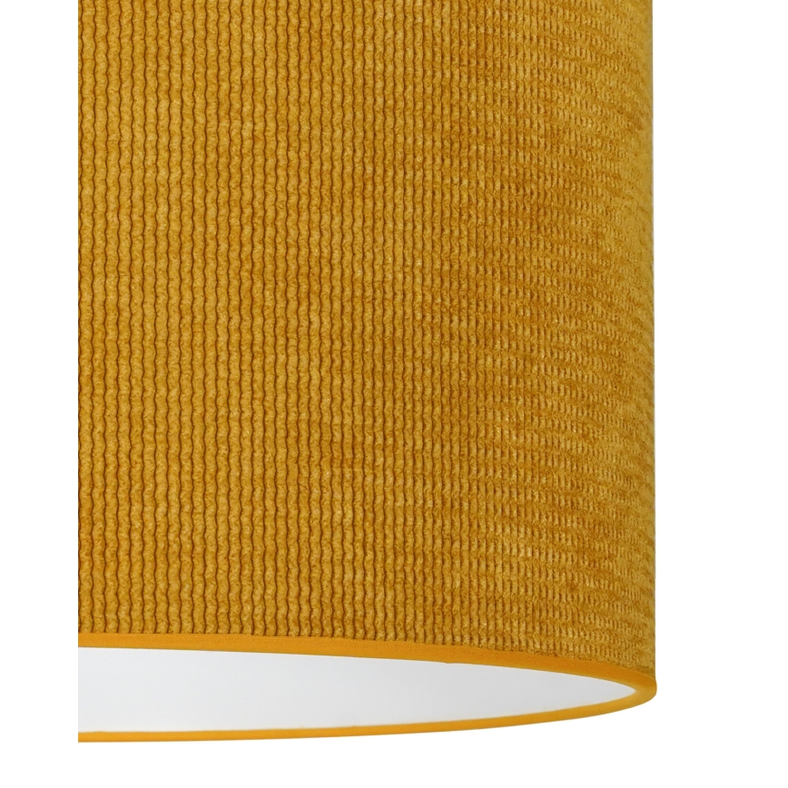 Duolla - Πλαφονιέρα οροφής CORDUROY 1xE27/15W/230V διάμετρος 40 cm κίτρινο