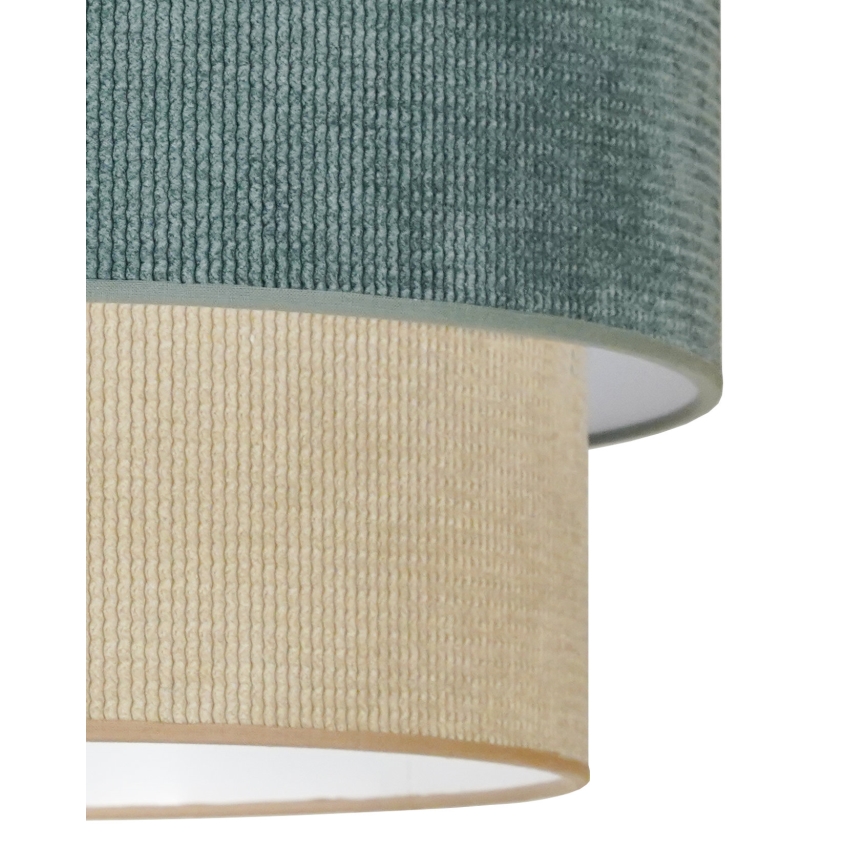 Duolla - Πλαφονιέρα οροφής CORDUROY 1xE27/15W/230V διάμετρος 40 cm μπλε/μπεζ