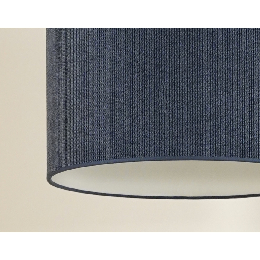 Duolla - Πλαφονιέρα οροφής CORDUROY 1xE27/15W/230V διάμετρος 40 cm σκούρο μπλε