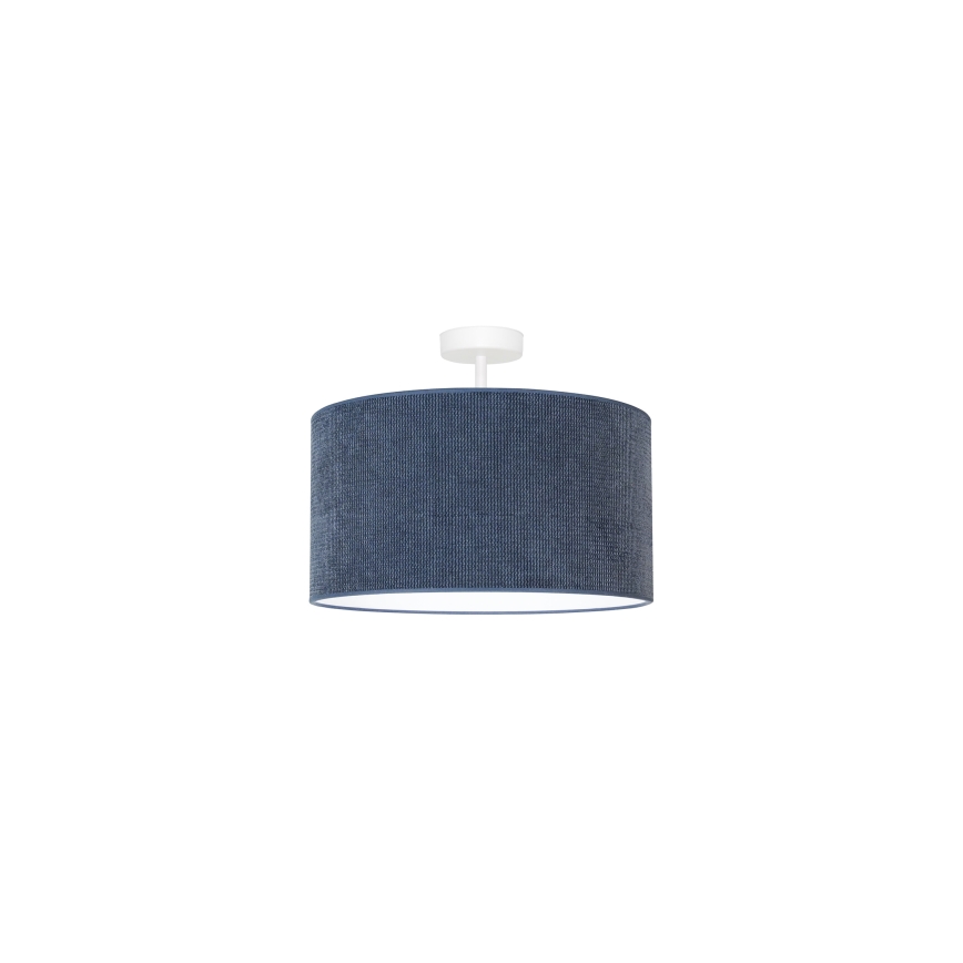 Duolla - Πλαφονιέρα οροφής CORDUROY 1xE27/15W/230V διάμετρος 40 cm σκούρο μπλε