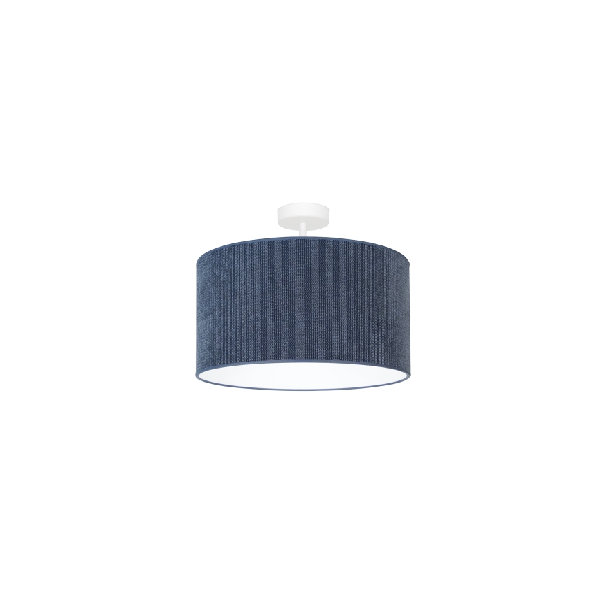 Duolla - Πλαφονιέρα οροφής CORDUROY 1xE27/15W/230V διάμετρος 40 cm σκούρο μπλε