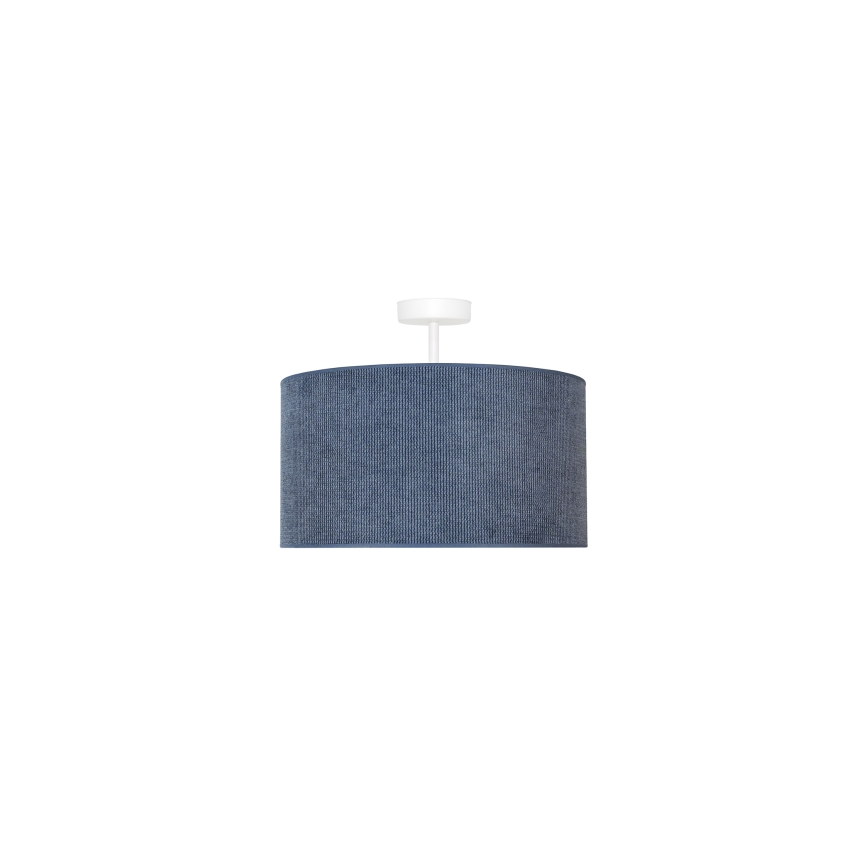 Duolla - Πλαφονιέρα οροφής CORDUROY 1xE27/15W/230V διάμετρος 40 cm σκούρο μπλε