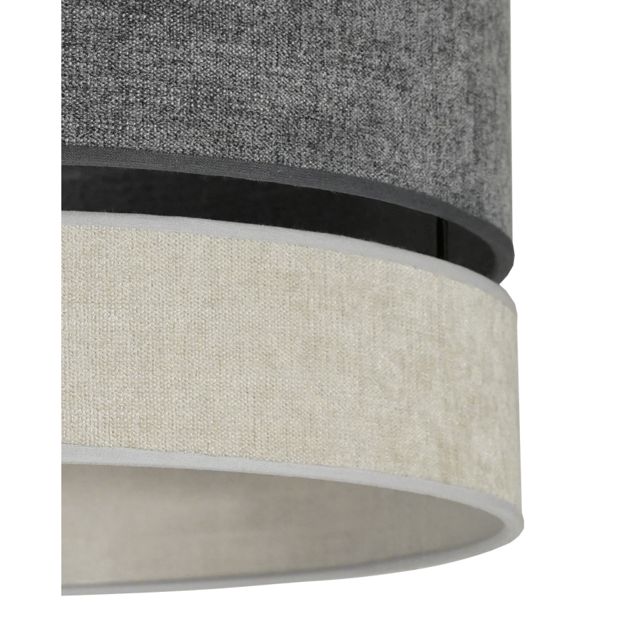 Duolla - Πλαφονιέρα οροφής DOUBLE 1xE27/15W/230V διάμετρος 40 cm γκρι