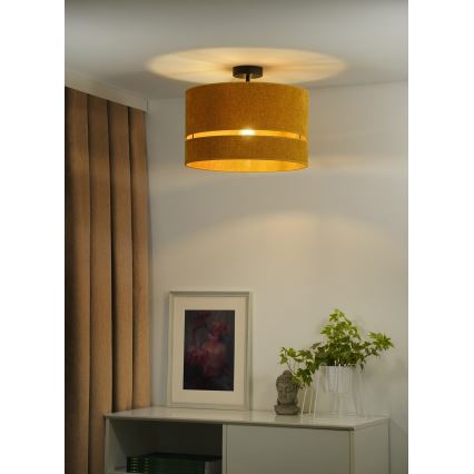 Duolla - Πλαφονιέρα οροφής DOUBLE 1xE27/15W/230V διάμετρος 40 cm πορτοκαλί