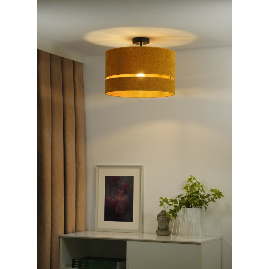 Duolla - Πλαφονιέρα οροφής DOUBLE 1xE27/15W/230V διάμετρος 40 cm πορτοκαλί