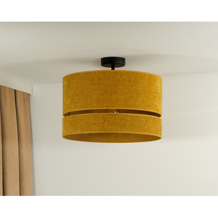 Duolla - Πλαφονιέρα οροφής DOUBLE 1xE27/15W/230V διάμετρος 40 cm πορτοκαλί