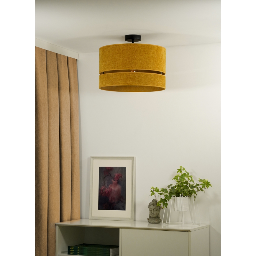 Duolla - Πλαφονιέρα οροφής DOUBLE 1xE27/15W/230V διάμετρος 40 cm πορτοκαλί