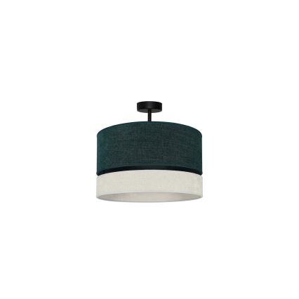 Duolla - Πλαφονιέρα οροφής DOUBLE 1xE27/15W/230V διάμετρος 40 cm πράσινο/γκρι