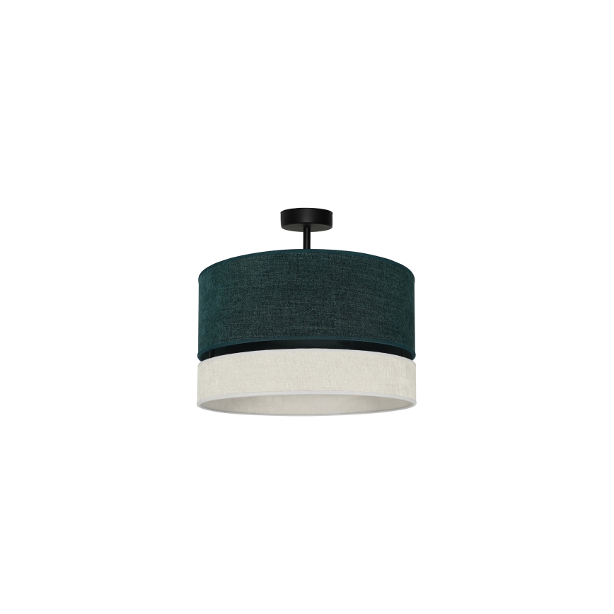 Duolla - Πλαφονιέρα οροφής DOUBLE 1xE27/15W/230V διάμετρος 40 cm πράσινο/γκρι