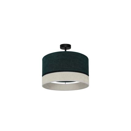 Duolla - Πλαφονιέρα οροφής DOUBLE 1xE27/15W/230V διάμετρος 40 cm πράσινο/γκρι