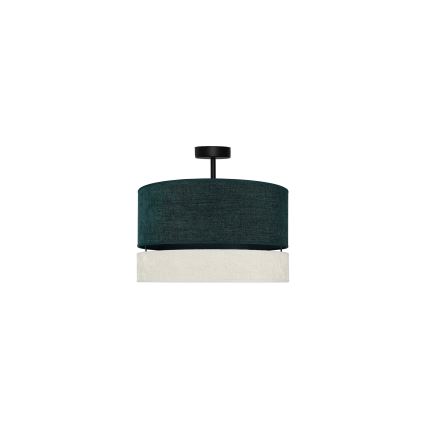 Duolla - Πλαφονιέρα οροφής DOUBLE 1xE27/15W/230V διάμετρος 40 cm πράσινο/γκρι
