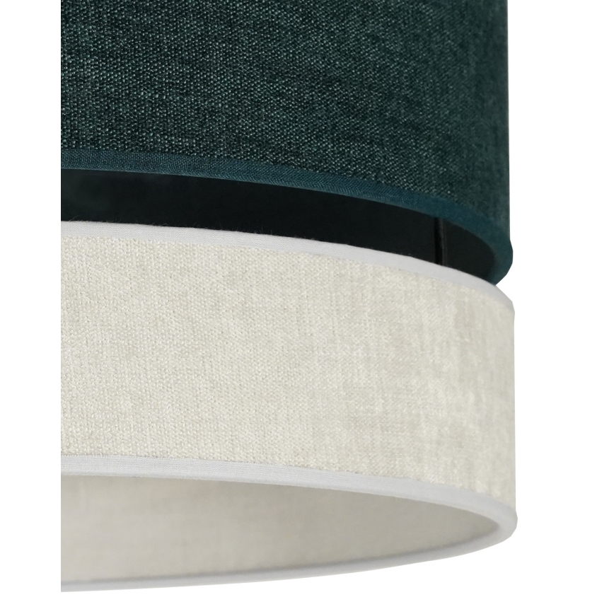 Duolla - Πλαφονιέρα οροφής DOUBLE 1xE27/15W/230V διάμετρος 40 cm πράσινο/γκρι