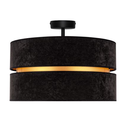 Duolla - Πλαφονιέρα οροφής DUO 1xE27/15W/230V διάμετρος 40 cm μαύρο/χρυσό