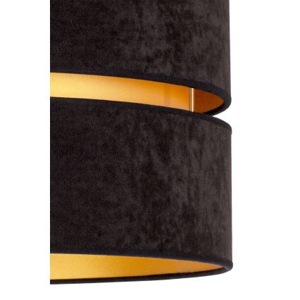 Duolla - Πλαφονιέρα οροφής DUO 1xE27/15W/230V διάμετρος 40 cm μαύρο/χρυσό
