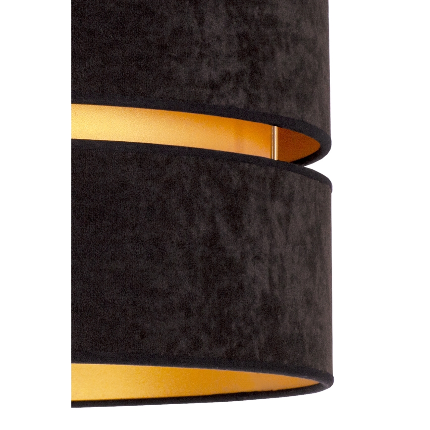 Duolla - Πλαφονιέρα οροφής DUO 1xE27/15W/230V διάμετρος 40 cm μαύρο/χρυσό