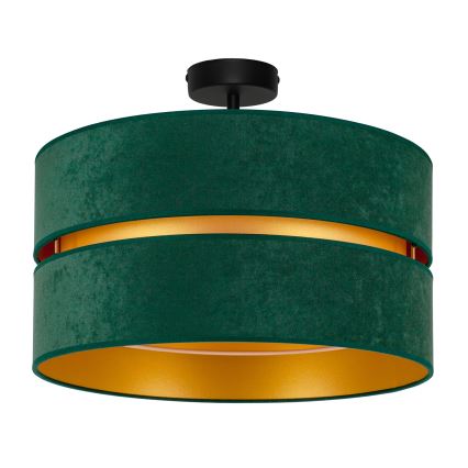 Duolla - Πλαφονιέρα οροφής DUO 1xE27/15W/230V διάμετρος 40 cm πράσινο/χρυσό