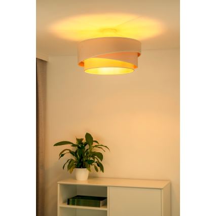 Duolla - Πλαφονιέρα οροφής KOBO 1xE27/15W/230V διάμετρος 45 cm κρεμ