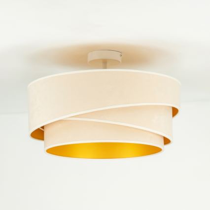 Duolla - Πλαφονιέρα οροφής KOBO 1xE27/15W/230V διάμετρος 45 cm κρεμ