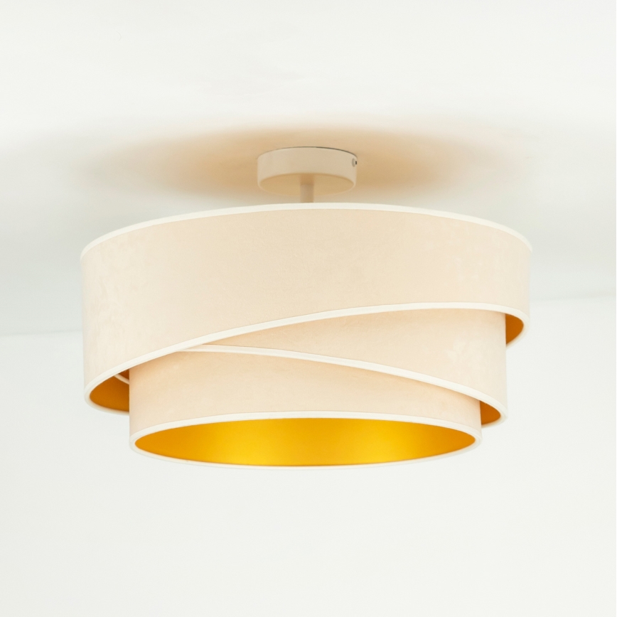 Duolla - Πλαφονιέρα οροφής KOBO 1xE27/15W/230V διάμετρος 45 cm κρεμ