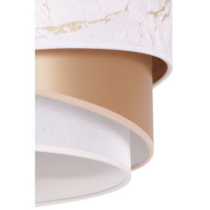 Duolla - Πλαφονιέρα οροφής KOBO 1xE27/15W/230V διάμετρος 45 cm λευκό/χρυσαφί