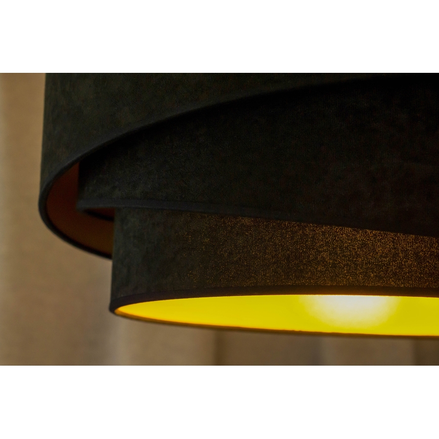 Duolla - Πλαφονιέρα οροφής KOBO 1xE27/15W/230V διάμετρος 45 cm μαύρο