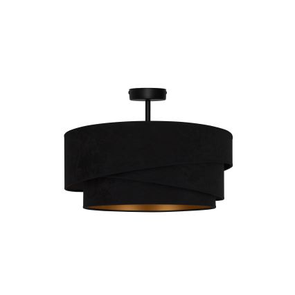Duolla - Πλαφονιέρα οροφής KOBO 1xE27/15W/230V διάμετρος 45 cm μαύρο
