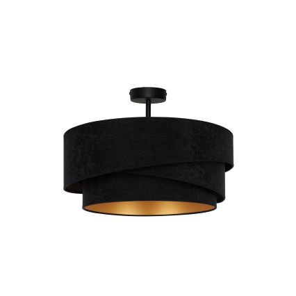 Duolla - Πλαφονιέρα οροφής KOBO 1xE27/15W/230V διάμετρος 45 cm μαύρο