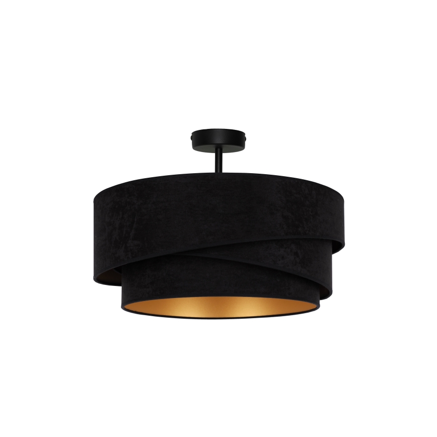 Duolla - Πλαφονιέρα οροφής KOBO 1xE27/15W/230V διάμετρος 45 cm μαύρο