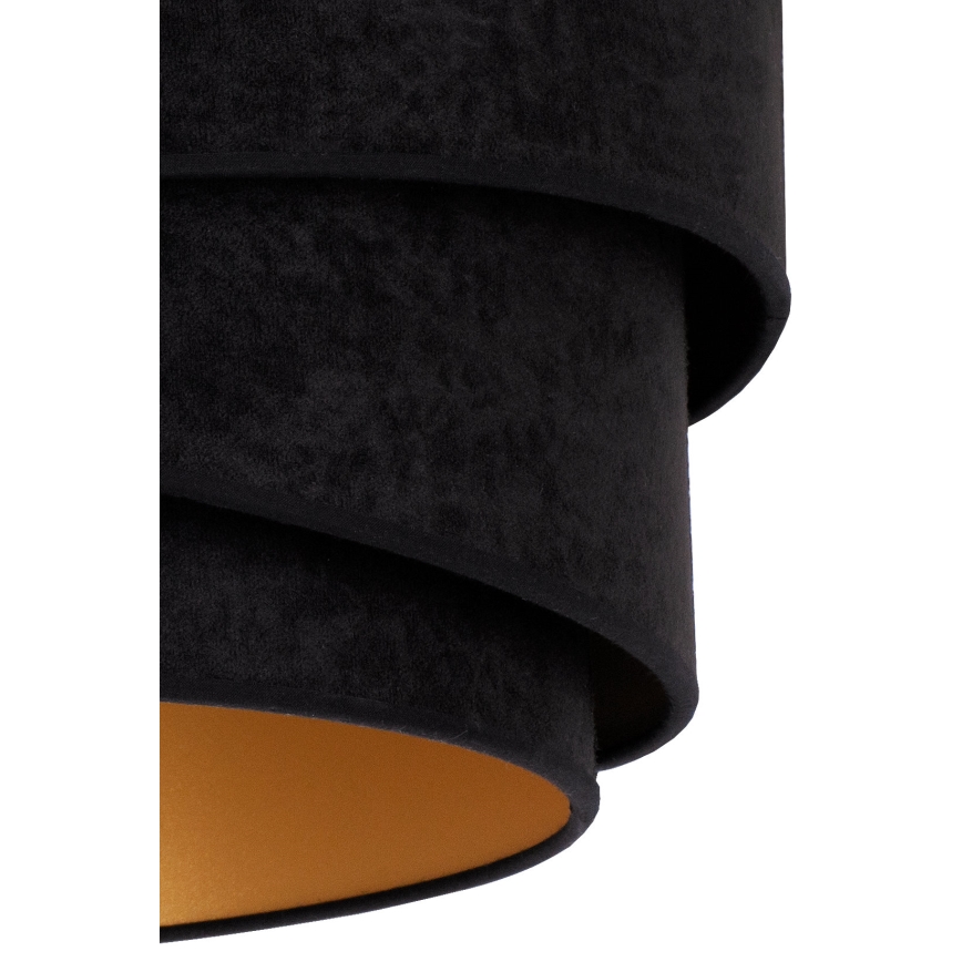 Duolla - Πλαφονιέρα οροφής KOBO 1xE27/15W/230V διάμετρος 45 cm μαύρο