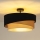 Duolla - Πλαφονιέρα οροφής KOBO 1xE27/15W/230V διάμετρος 45 cm μαύρο/χρυσαφί/κρεμ