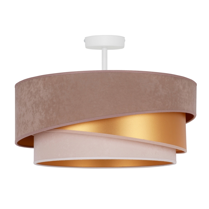 Duolla - Πλαφονιέρα οροφής KOBO 1xE27/15W/230V διάμετρος 45 cm μπεζ/χρυσαφί/κρεμ