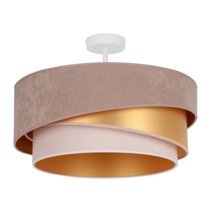 Duolla - Πλαφονιέρα οροφής KOBO 1xE27/15W/230V διάμετρος 45 cm μπεζ/χρυσαφί/κρεμ