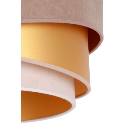 Duolla - Πλαφονιέρα οροφής KOBO 1xE27/15W/230V διάμετρος 45 cm μπεζ/χρυσαφί/κρεμ