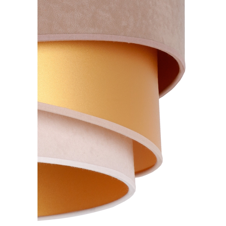 Duolla - Πλαφονιέρα οροφής KOBO 1xE27/15W/230V διάμετρος 45 cm μπεζ/χρυσαφί/κρεμ