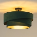 Duolla - Πλαφονιέρα οροφής KOBO 1xE27/15W/230V διάμετρος 45 cm πράσινο