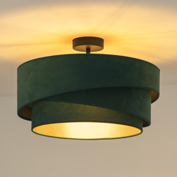 Duolla - Πλαφονιέρα οροφής KOBO 1xE27/15W/230V διάμετρος 45 cm πράσινο