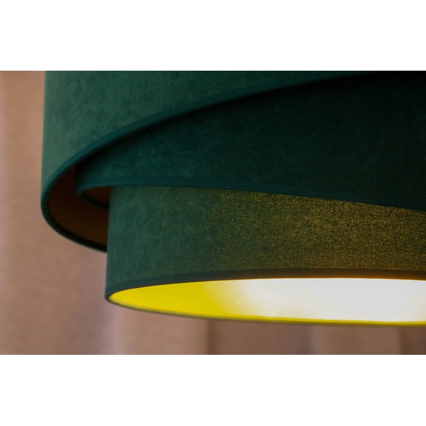 Duolla - Πλαφονιέρα οροφής KOBO 1xE27/15W/230V διάμετρος 45 cm πράσινο