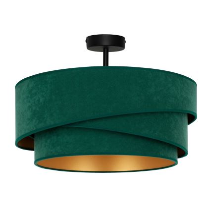 Duolla - Πλαφονιέρα οροφής KOBO 1xE27/15W/230V διάμετρος 45 cm πράσινο