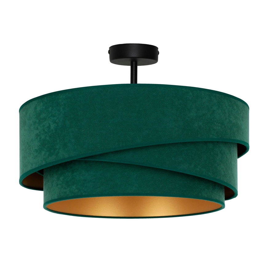 Duolla - Πλαφονιέρα οροφής KOBO 1xE27/15W/230V διάμετρος 45 cm πράσινο