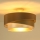 Duolla - Πλαφονιέρα οροφής KOBO 1xE27/15W/230V διάμετρος 45 cm χαλκός/χρυσαφί/λευκό