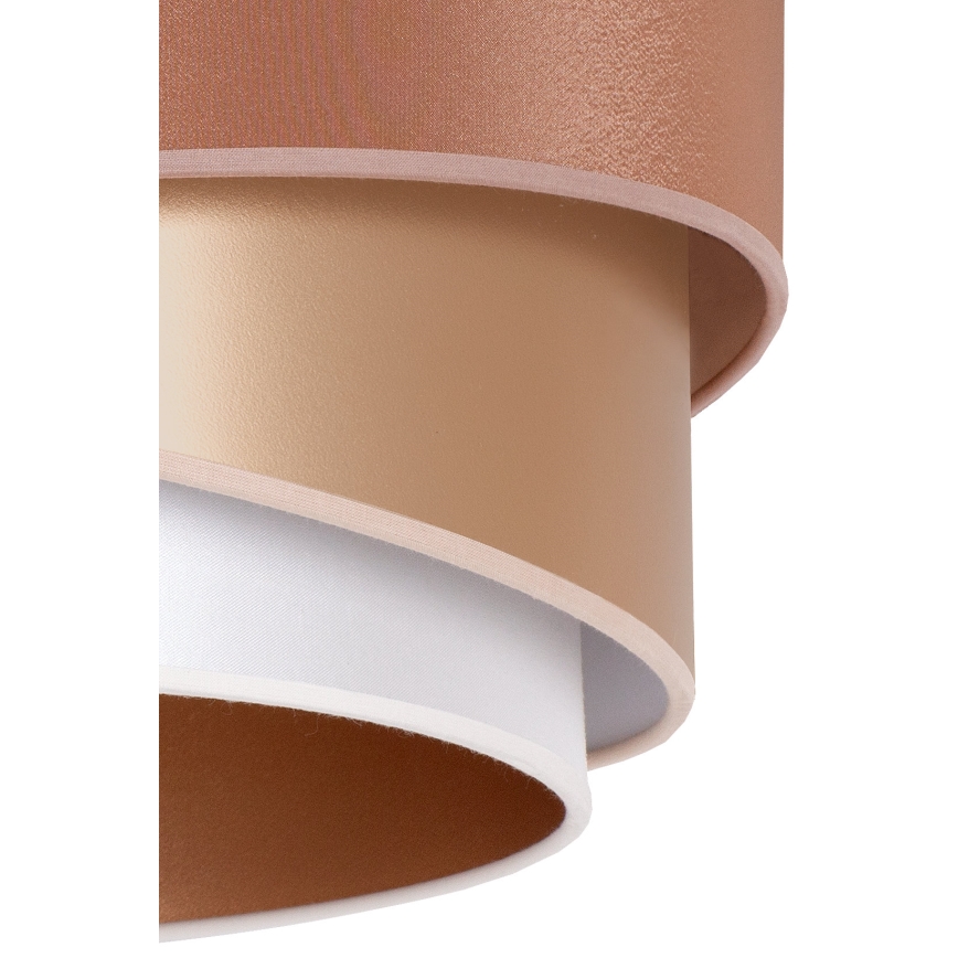 Duolla - Πλαφονιέρα οροφής KOBO 1xE27/15W/230V διάμετρος 45 cm χαλκός/χρυσαφί/λευκό