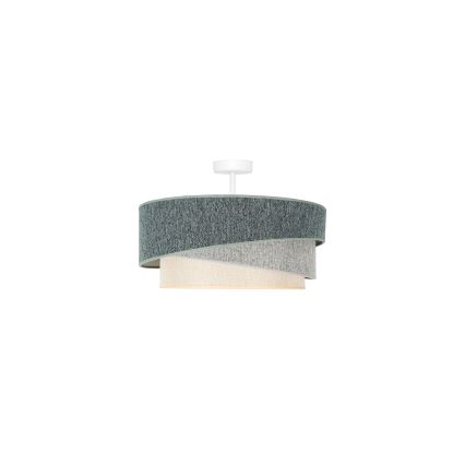 Duolla - Πλαφονιέρα οροφής KOBO ECO RECYCLING 1xE27/15W/230V διάμετρος 45 cm πράσινο/γκρι/κρεμ