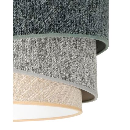 Duolla - Πλαφονιέρα οροφής KOBO ECO RECYCLING 1xE27/15W/230V διάμετρος 45 cm πράσινο/γκρι/κρεμ