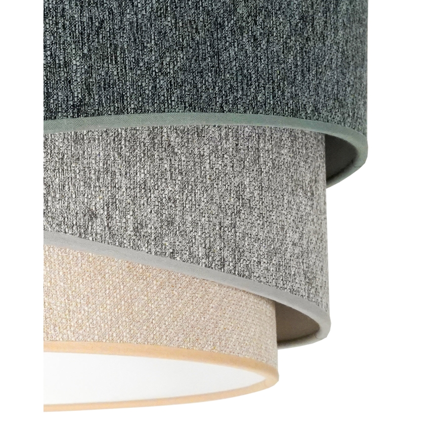 Duolla - Πλαφονιέρα οροφής KOBO ECO RECYCLING 1xE27/15W/230V διάμετρος 45 cm πράσινο/γκρι/κρεμ