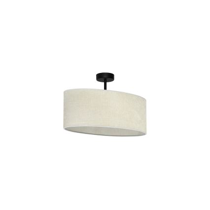 Duolla - Πλαφονιέρα οροφής OVAL 1xE27/15W/230V γκρι