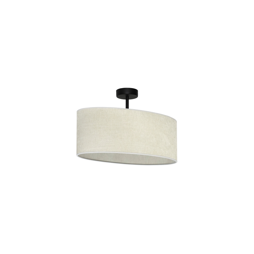 Duolla - Πλαφονιέρα οροφής OVAL 1xE27/15W/230V γκρι