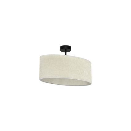 Duolla - Πλαφονιέρα οροφής OVAL 1xE27/15W/230V γκρι