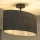 Duolla - Πλαφονιέρα οροφής OVAL 1xE27/15W/230V γκρι